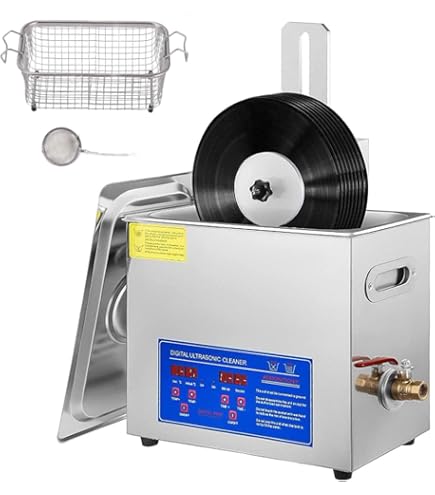レコード超音波洗浄機 Nobsound 超音波クリーナー LPレコード リフト可能 超音波洗浄機
